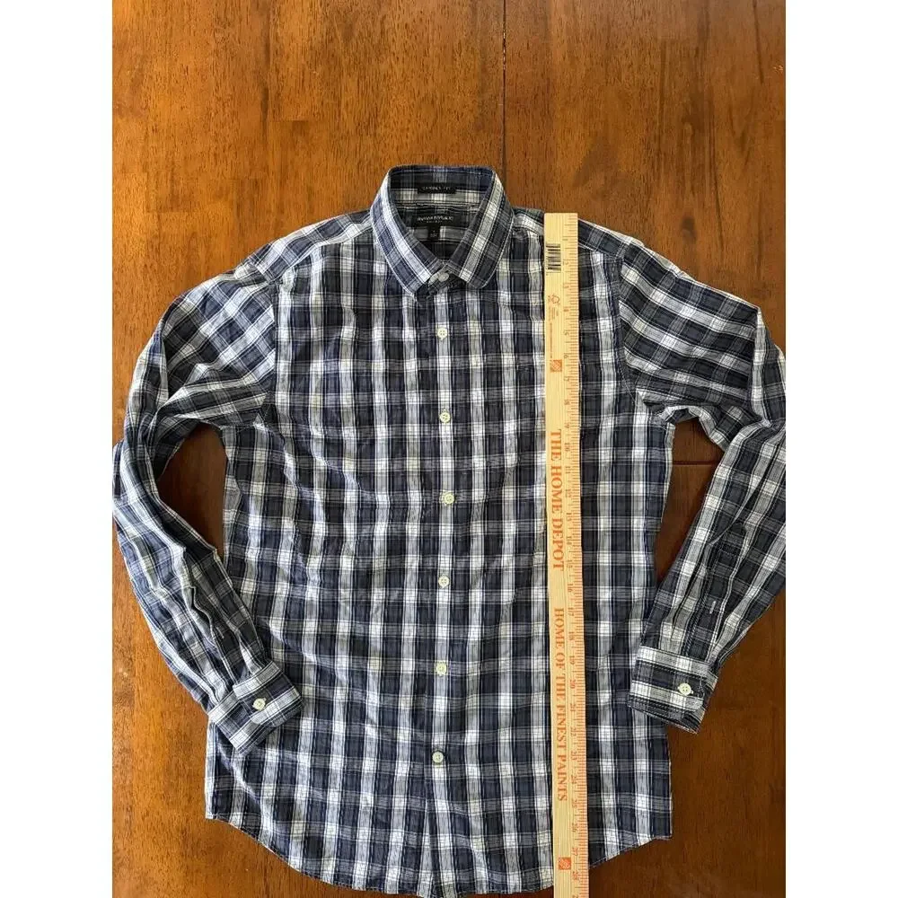 Mens Banana Republic Camden Fit Non Iron Long Sleeve Button Up Shirt, Size S